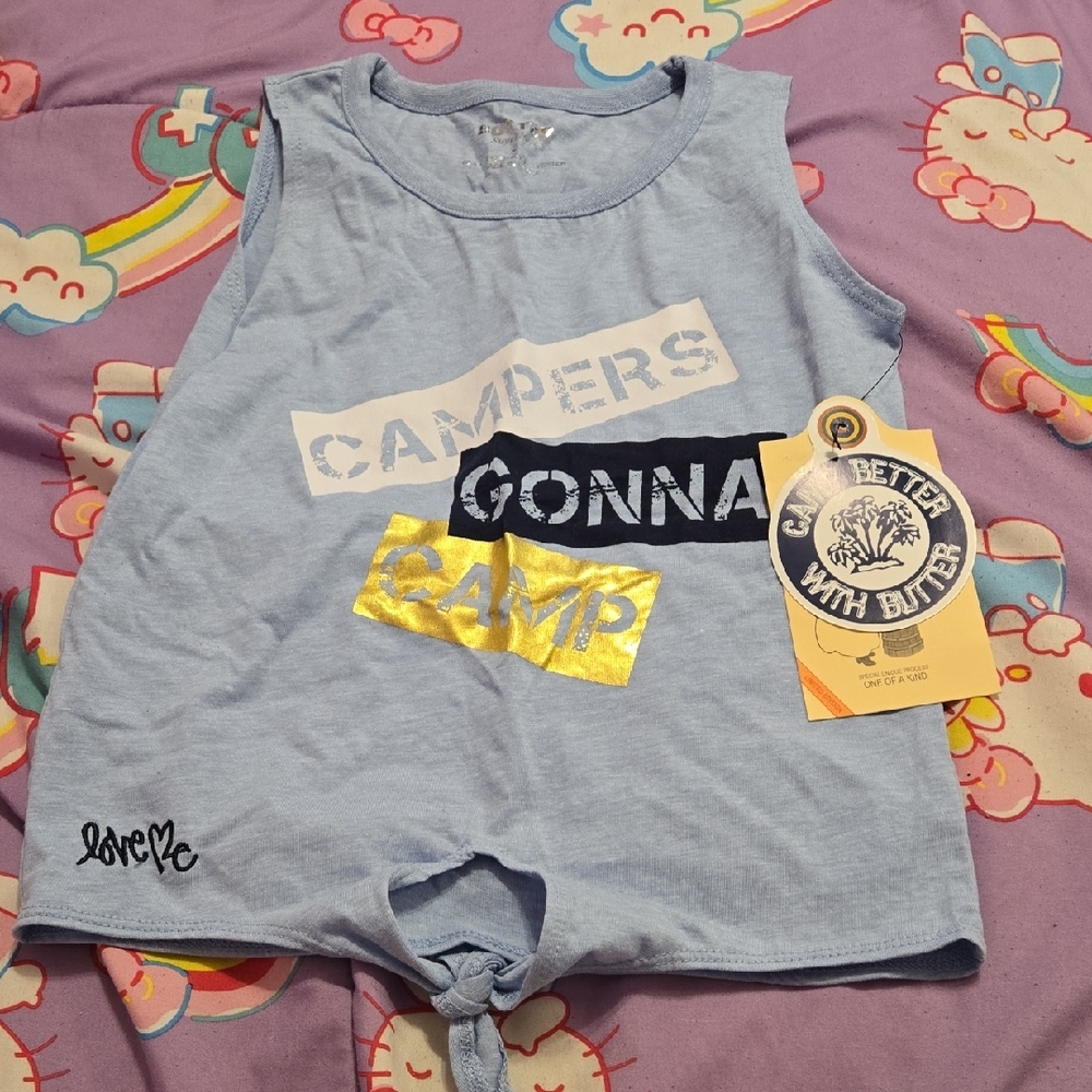 Campers Gonna Camp Blue Tank Top